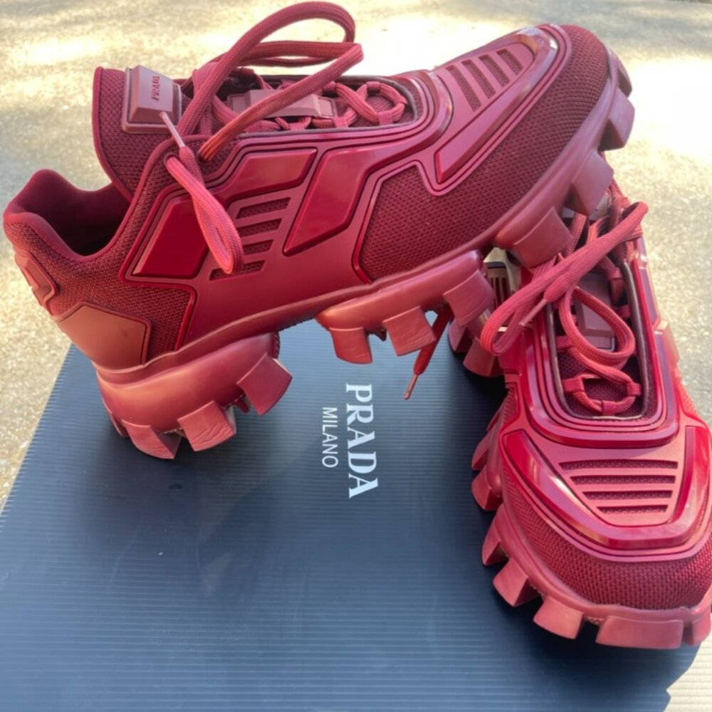 Prada Cloudbust Sneaker Thunder Red Size 10US/9UK - 100% Authentic w/Receipt